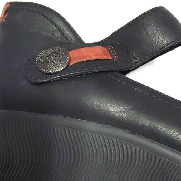 Cobb Hill by New Balance Black Leather Comfort Walking Work Platform Shoes - Picture 8 of 14